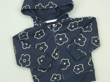 czarna gładka bluzka: Sweatshirt, 1.5-2 years, 86-92 cm, condition - Good