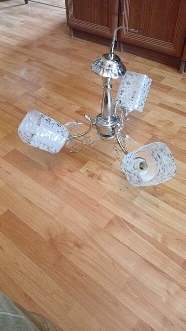 Lent lampalar: Çılçıraq, 3 lampa, Metal
