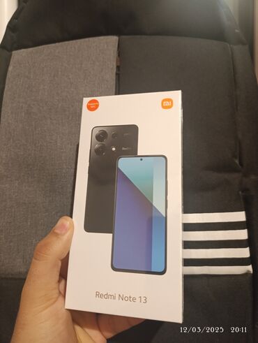 sade telefonlarin satisi: Xiaomi Redmi Note 13, 256 GB, rəng - Mavi, 
 Sensor, Barmaq izi, İki sim kartlı