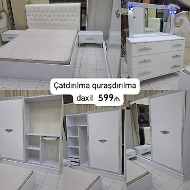 Yataq dəsti satılır çatdırılma quraşdırılma daxil 599₼. Yaxşı