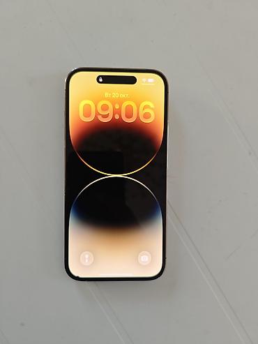 apple 17 pro: IPhone 14 Pro, Б/у, 256 ГБ, Золотой, Чехол, 93 % — 1