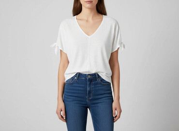 bluzka biala: H&M, Women's blouse, size XS