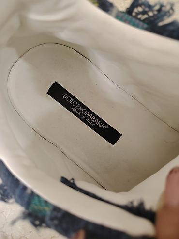 Women's Sneakers and athletic shoes: Dolce & Gabbana, Ölçü: 38, rəng - Göy, İşlənmiş — 9