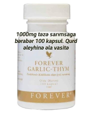 forever bee pollen v Azərbaycan | VITAMINLƏR VƏ BAƏ: Forever garlic-thyme (Forever sarımsaq - kəklikotu- qurdlari tokur)