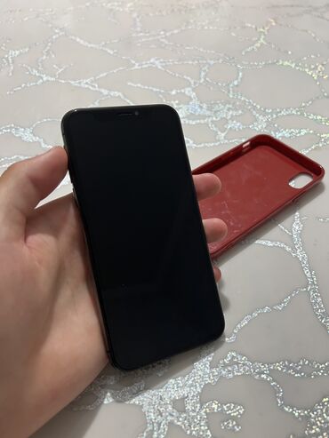 стоимость 10 айфона: IPhone X, Б/у, 256 ГБ, Черный, Чехол, 100 %