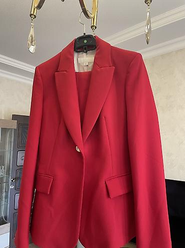 Dəstlər, kostyumlar: ZARA qadın kostyum dəsti – qırmızı rəng - Brend: ZARA - Model: Blazer — 3
