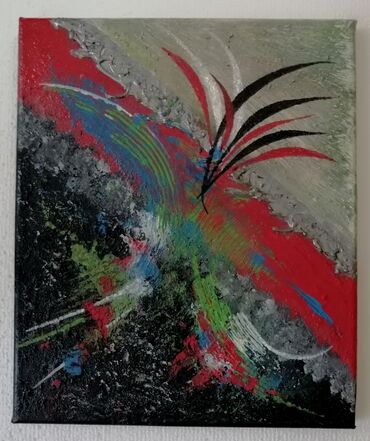 jelka sa ukrasima: Slika, 30 x 25 cm, Novo