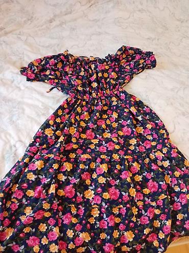 ucuz bijuteriyalar: Çiçək naxışlı yay donu - Model: Çiyinləri açıq/off-shoulder stilində — 1