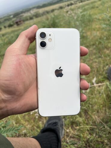 Apple iPhone: IPhone 11, Б/у, 64 ГБ, Белый, Защитное стекло, Чехол, Кабель, 67 %