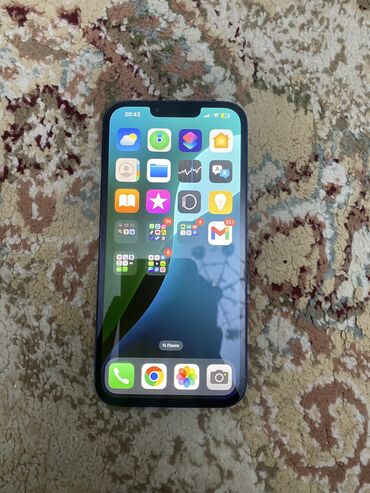 б у телефоны ми: IPhone 13 Pro Max, 128 ГБ, Көгүлтүр, Заряддоочу түзүлүш, Каптама, 100 %
