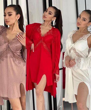 Пеньюары: ⠀пеньюары двойки СО СКИДКОЙ! Вместо 2600 за 2000 сомов ⠀ Комплект — 8