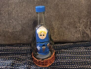 satenske ruze u kutiji: Bottle, color - Blue