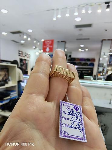 zergerlik: Toy, Üzük, Sarı qızıl, 585 Əyar, Qaşsız — 2