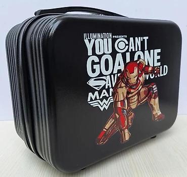 Putni koferi i torbe: Set kofera sa motivom superheroja – 2 dela - Dizajn: crni kofer i — 13