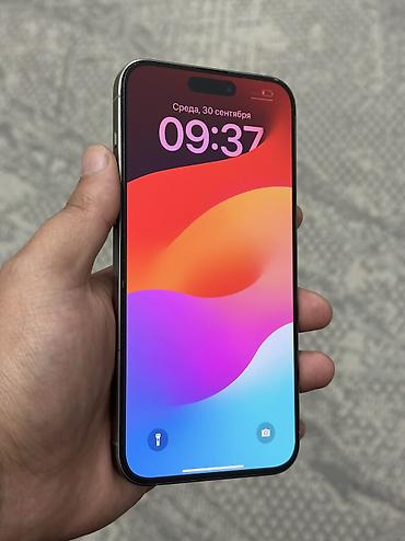 Мобильные телефоны: IPhone 15 Pro Max, Б/у, 512 ГБ, Natural Titanium, Защитное стекло, Коробка, В рассрочку, 86 % — 3