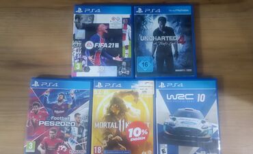 PS4 (Sony Playstation 4): Disklər əla vəziyyətdədir heç bir cızığı problemi yoxdur real alıcılar