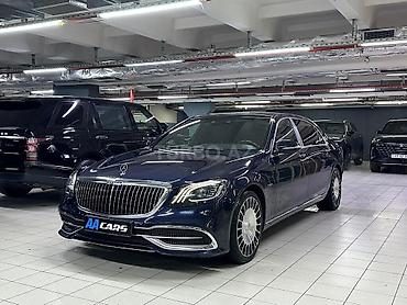 şüşə tavan: Mercedes-Maybach S 450 (2018) – toy maşını xidməti - Rəng: tünd mavi — 3
