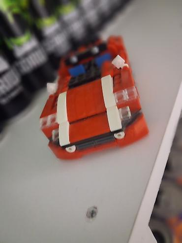 lego china konstruktorları: Qırmızı rəngli konstruksiya maşını (bloklardan yığma model) - Parlaq — 1