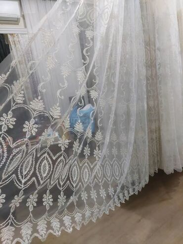 Pərdə və tüllər: Tül pərdə və krujeva kolleksiyası - Model çeşidi: yüngül, şəffaf — 2