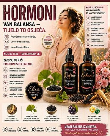 Suplementi: NH Global Refine – tečni dodatak ishrani u kapima (50 ml). Formulisan — 6