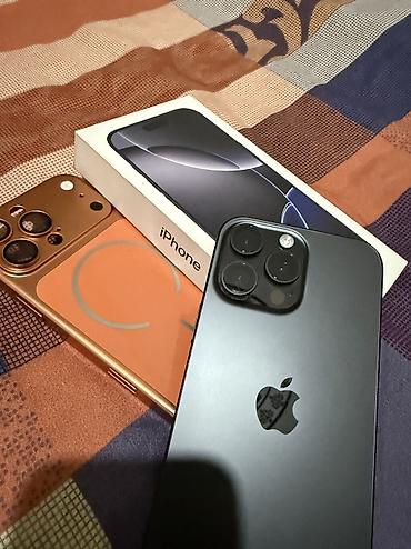 apple 14: IPhone 16 Pro Max, Б/у, 256 ГБ, Black Titanium, 93 % — 1