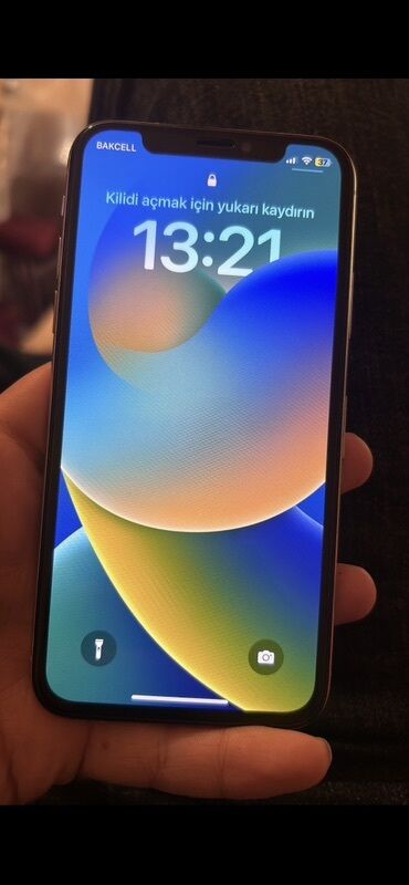 Apple iPhone: IPhone X, 64 GB, Ağ, Face ID