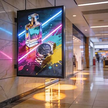 LED‑лайтбоксы для рекламы в ТЦ и галереях - Двухсторонние световые