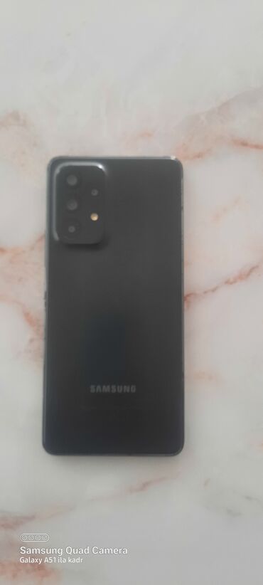 Samsung: Samsung Galaxy A53, 128 GB, rəng - Qara, Zəmanət, Barmaq izi, İki sim kartlı