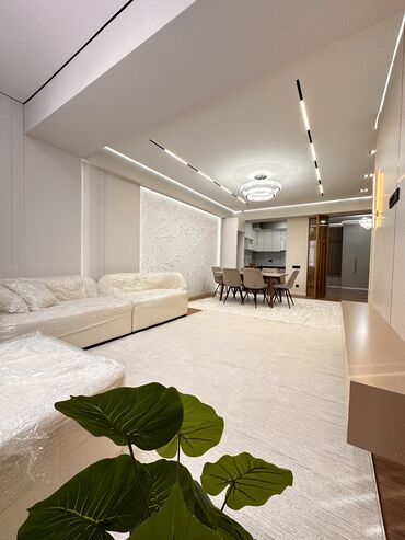 квартира берилет мкр кок жар: 3 комнаты, 92 м², Элитка, 4 этаж, Дизайнерский ремонт