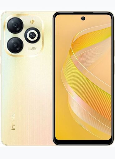 catel telefon: Infinix Smart 8, 128 ГБ, цвет - Золотой, Гарантия, Сенсорный