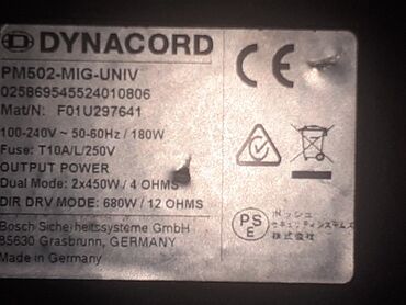 Mikşerlər: Dynacord PM 502 powered mixer - Almaniya istehsalı, Bosch — 22