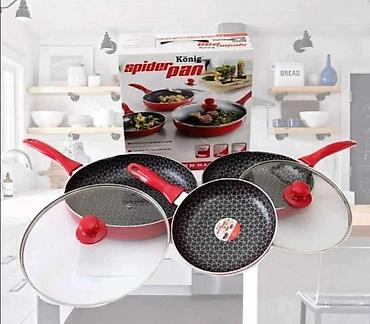 potovi: König Spider Pan set tiganja – komplet praktičnih i modernih posuda za — 1