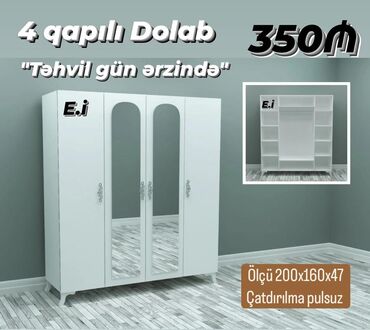 dolab asilqan: Dolab-asılqan, Yeni, 4 qapılı, Açılan, Düz dolab, Rusiya