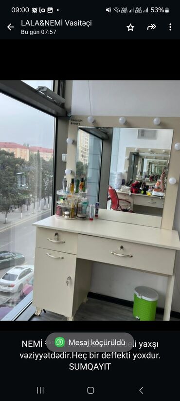 tap az salon avadanliqlari: Стол для макияжа