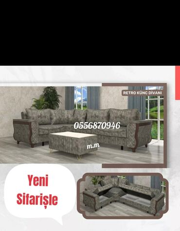 Divanlar: Künc divan, Yeni, Açılan, Bazalı, Parça, Şəhərdaxili pulsuz çatdırılma — 17