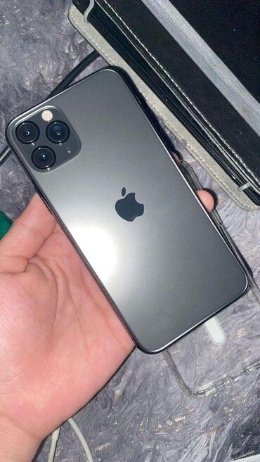 телефон 11про: IPhone 11 Pro, Б/у, 256 ГБ, Черный, 85 %