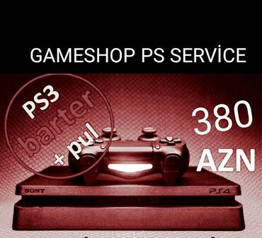 PS4 (Sony Playstation 4): Playstation 4 konsollarinin satisi Magazadan yazili zemanetle Ps 3