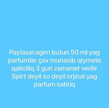 fendi canta: Məhsul: 50 ml yağ əsaslı ətirlər - Orijinal yağ parfum – spirt deyil — 1