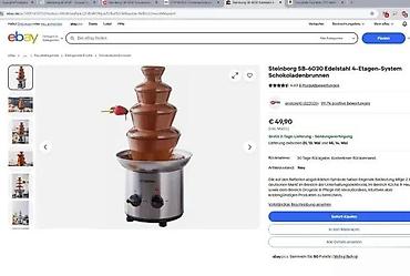 Ostali kuhinjski aparati: Čokoladna fontana Steinborg SB-6030 - Sistem sa 4 nivoa za ravnomerno — 2