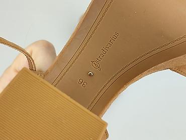 biale sandaly na platformie: Stradivarius, Sandały damskie, rozmiar 36 — 5