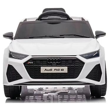 deciji sat: Audi RS6 – licencirani auto na akumulator za decu (Beli) Šifra — 7