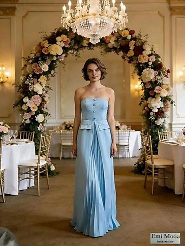 solid 2 0 heets: Elegantna svečana haljina bez bretela – Emi Moda, Made in Italy. - — 3