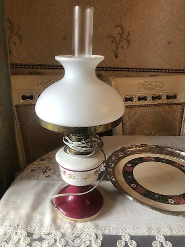 Ev üçün dekor: Reichenbach masaüstü lampa, Almaniya istehsalı — 3