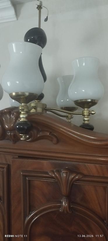 lustr ventilator: Çılçıraq, 5 lampa, Metal — 3