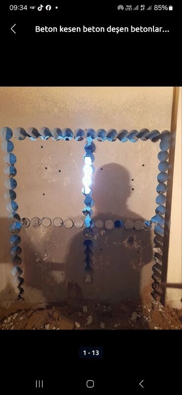 Beton işləri: Beton kəsmə beton deşmə xidməti Karot - HILTI DD 200 / 350 ilə 25 ° — 28