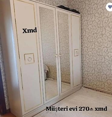 dolablar ucuz: Yeni, 4 qapılı, Güzgülü, Ağ, Açılan, Düz dolab — 1