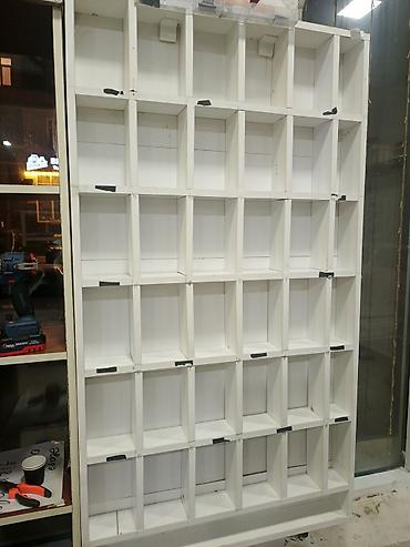 antik mebel: Modul kitab rəfi və vitrin sistemləri - Material: laminat/MDF əsaslı — 3