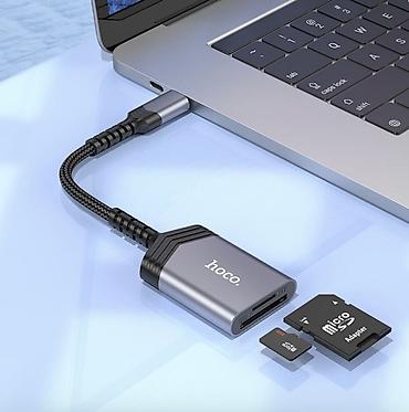 iphone cable: UA25, кард ридер, Type-C на SD + TF, поддержка карт памяти до 2Tb — 1