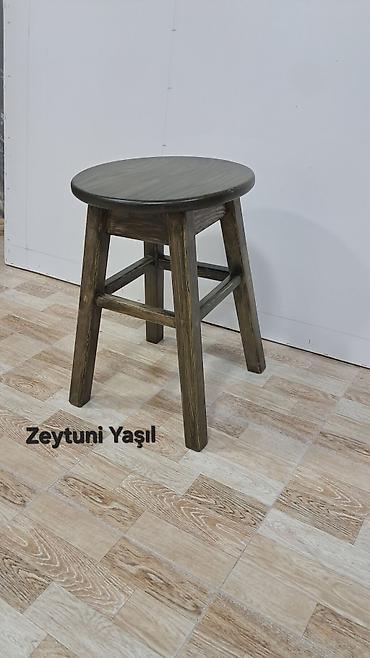 etirli samlar: Taxta taburet – müxtəlif rəng seçimləri ilə Əl işidir, çox səliqəli — 5