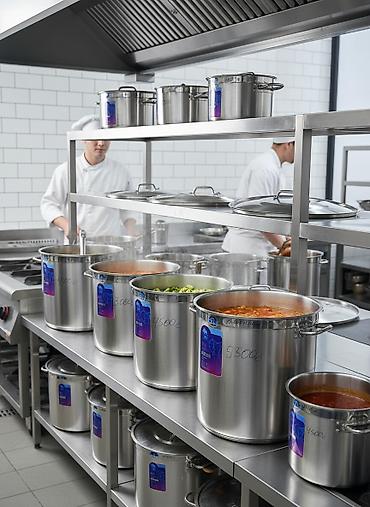 Кастрюли: Кастрюля профессионального качества Диаметр от 30 см до 50 смс — 1